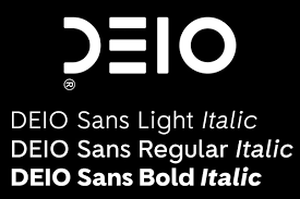 Пример шрифта DEIO Sans